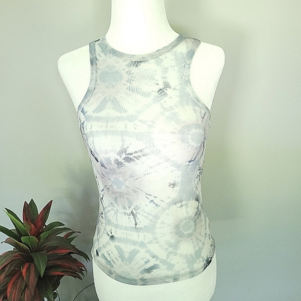 NWOT Topshop Sheer Tie Dye Tank